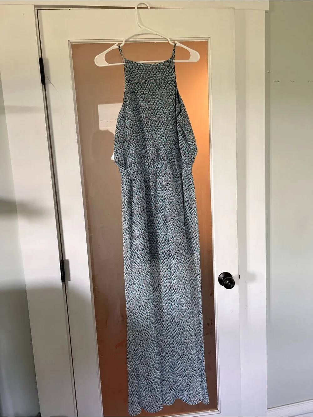 Daisy Fuentes Navy and Teal Printed Dress - Picture 7 of 8
